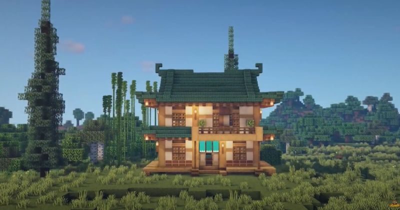 Orientalny dom minecraft